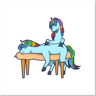 Unicorn massages - Physiotherapy Posters and Art